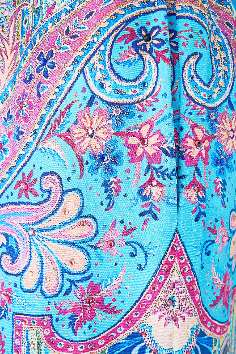 The CAMILLA SCRUNCHIE WITH TIE AND CHARM THE CONCUBINES CORRIDOR in our THE CONCUBINES CORRIDOR print.