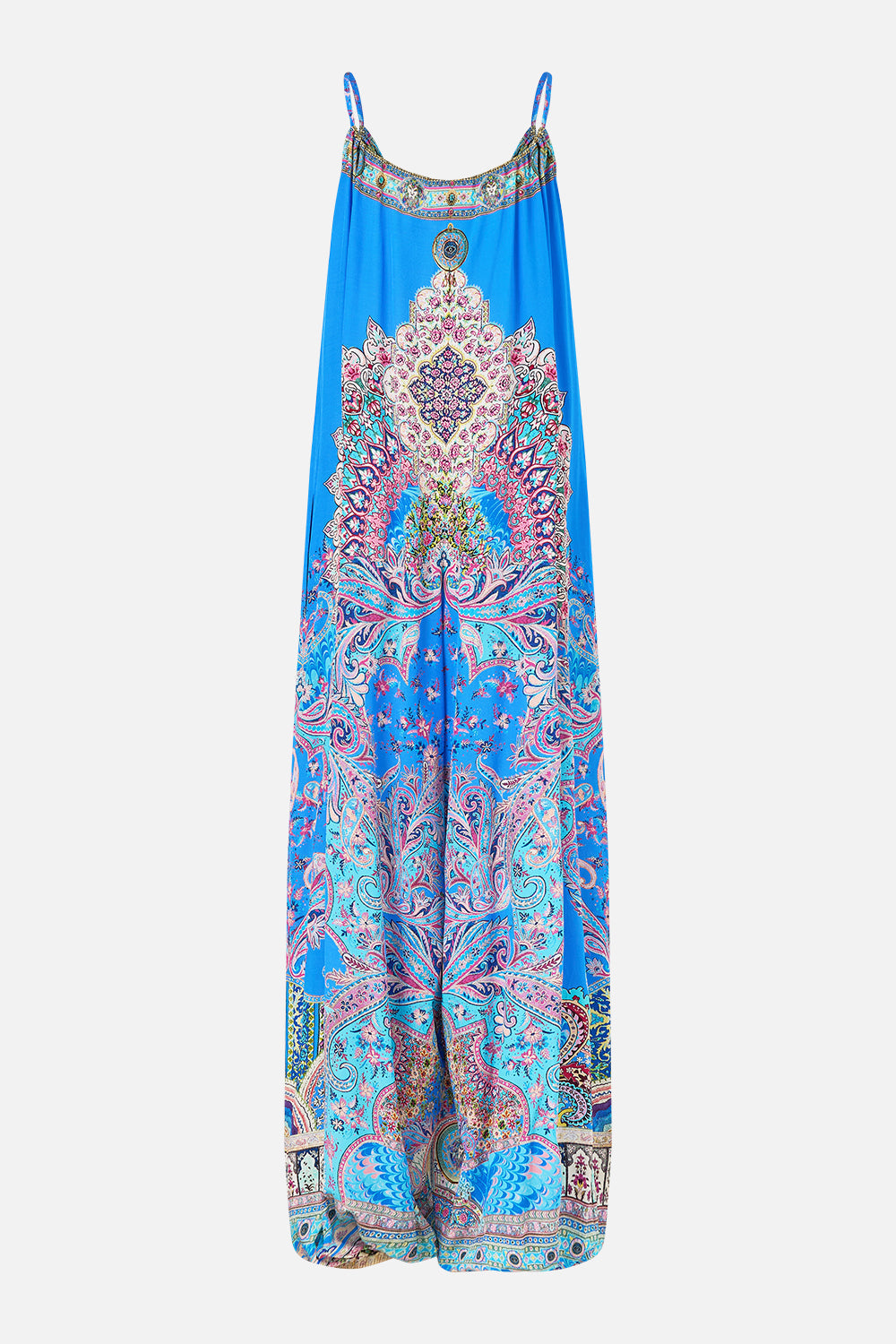 The CAMILLA JERSEY TURTLENECK TILED IN TIME in our  print.