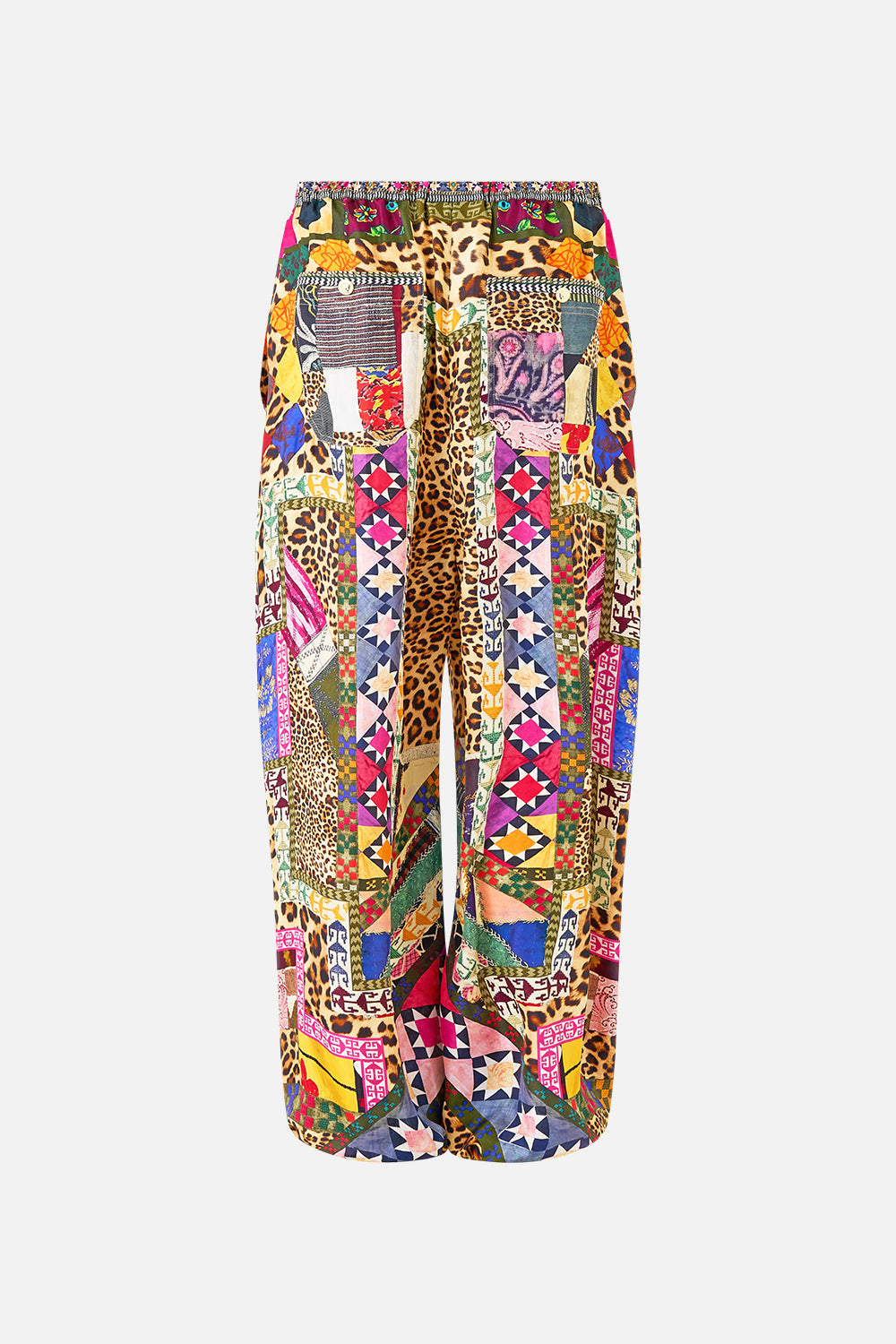 The CAMILLA LACE DEEP V NECK HARDWARE SHORT DRESS SONG OF THE SOLSTICE in our  print.