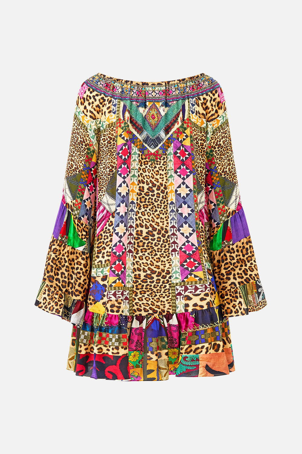 The CAMILLA KNOTTED SCARF TOP ILLUSTRATION NATION in our  print.