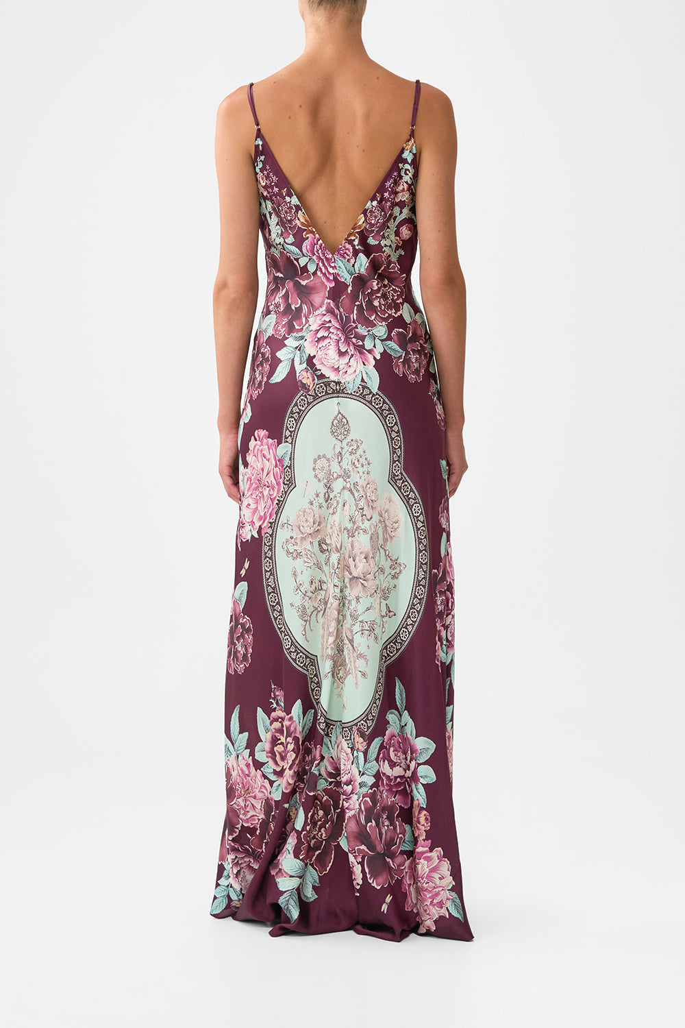 The CAMILLA V NECK FLARED JUMPSUIT TOPKAPI POP in our  print.