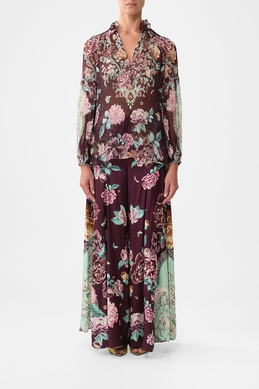 FRILL COLLARED BLOUSE IF THESE TILES COULD TALK