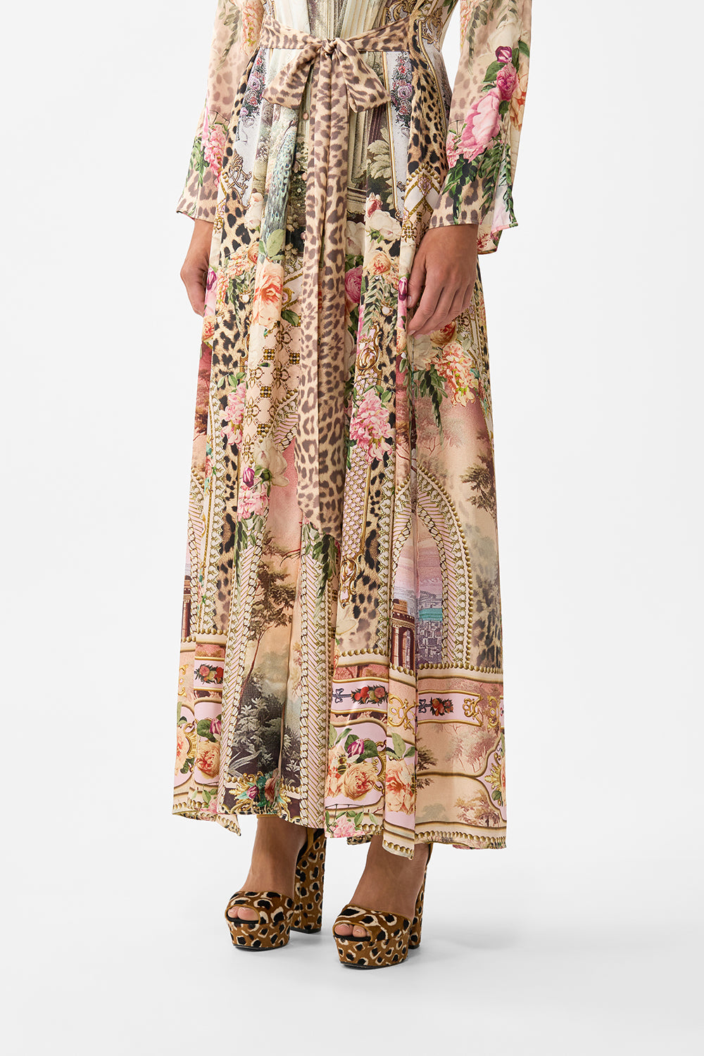 The CAMILLA POCKET SKIRT DRESS PATCHWORK PANORAMA in our  print.