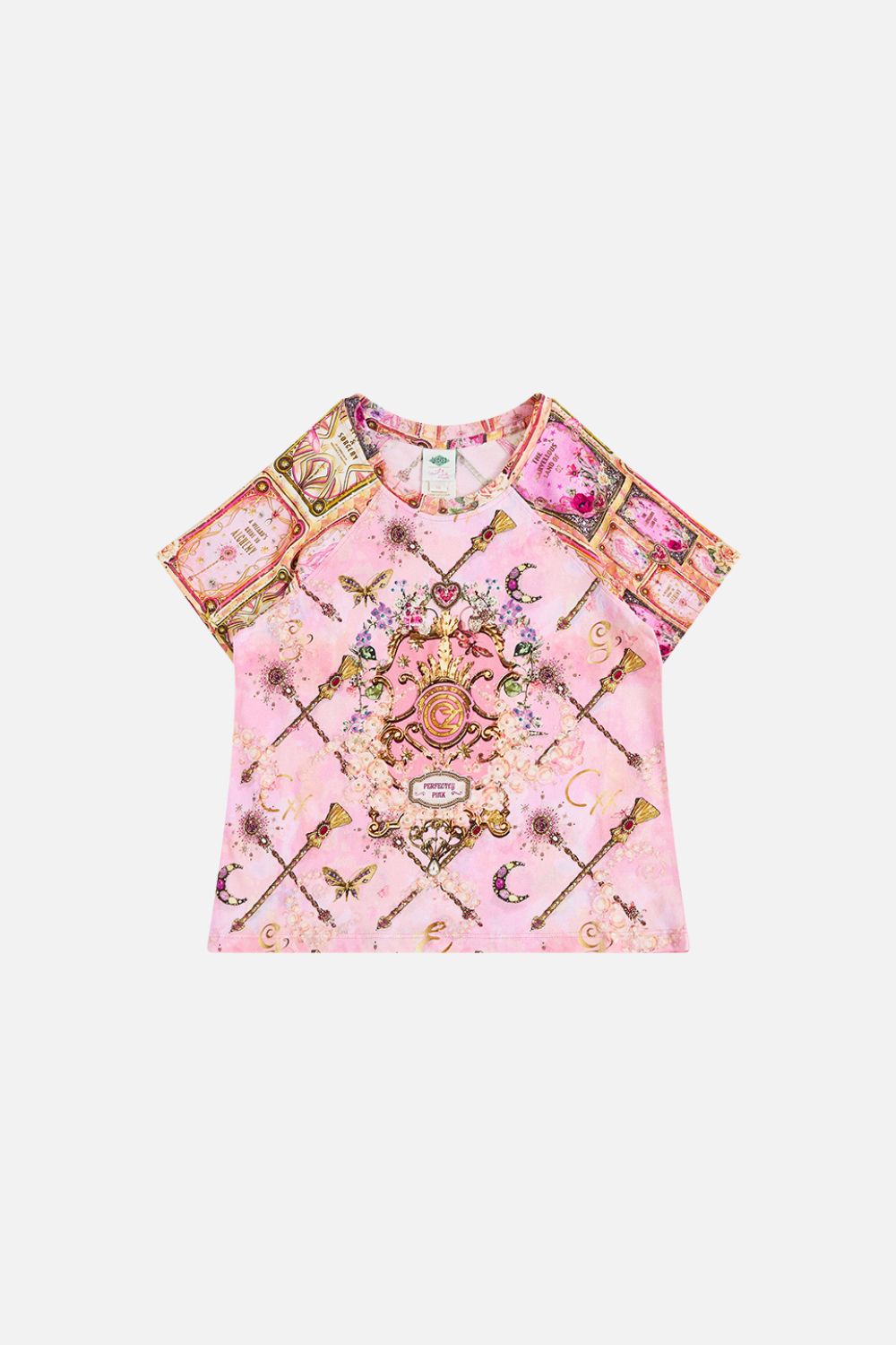 KIDS RAGLAN TEE 12-14 TOTALLY OZMOPOLITAN