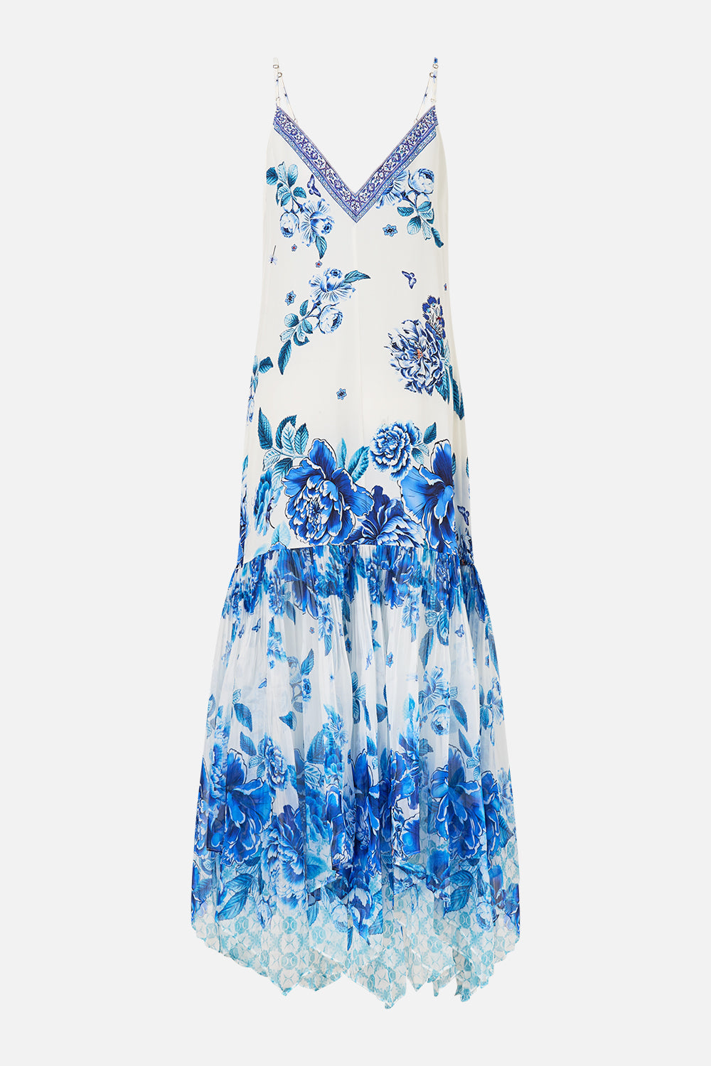The CAMILLA WIDE LEG TROUSER WITH FRONT POCKETS MAGIC CARPET RIDE in our MAGIC CARPET RIDE print.