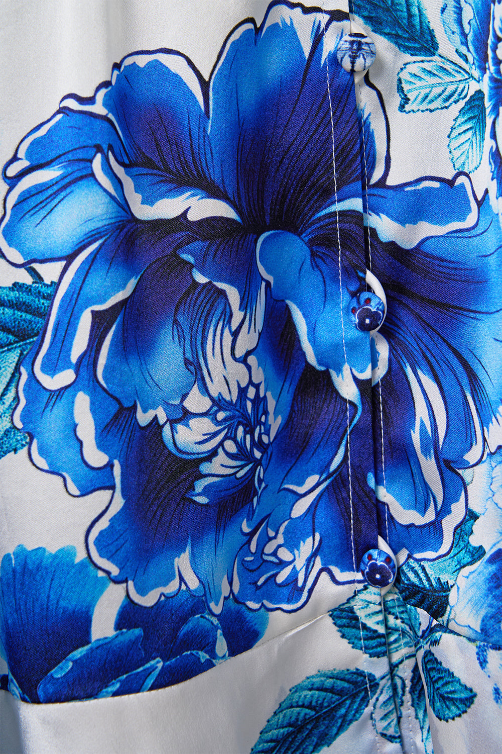 BUTTON FRONT FRILL DRESS A CERAMIC GARDEN