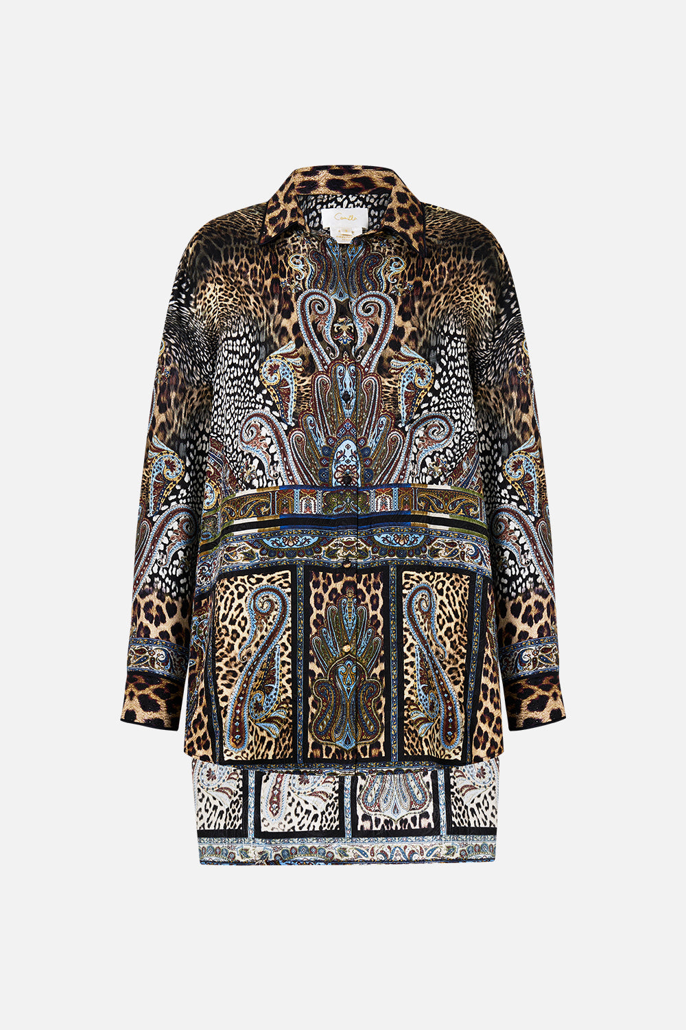 The CAMILLA LARGE CRYSTALLED SILK SQUARE SCARF HOUSE OF HOROSCOPES in our  print.