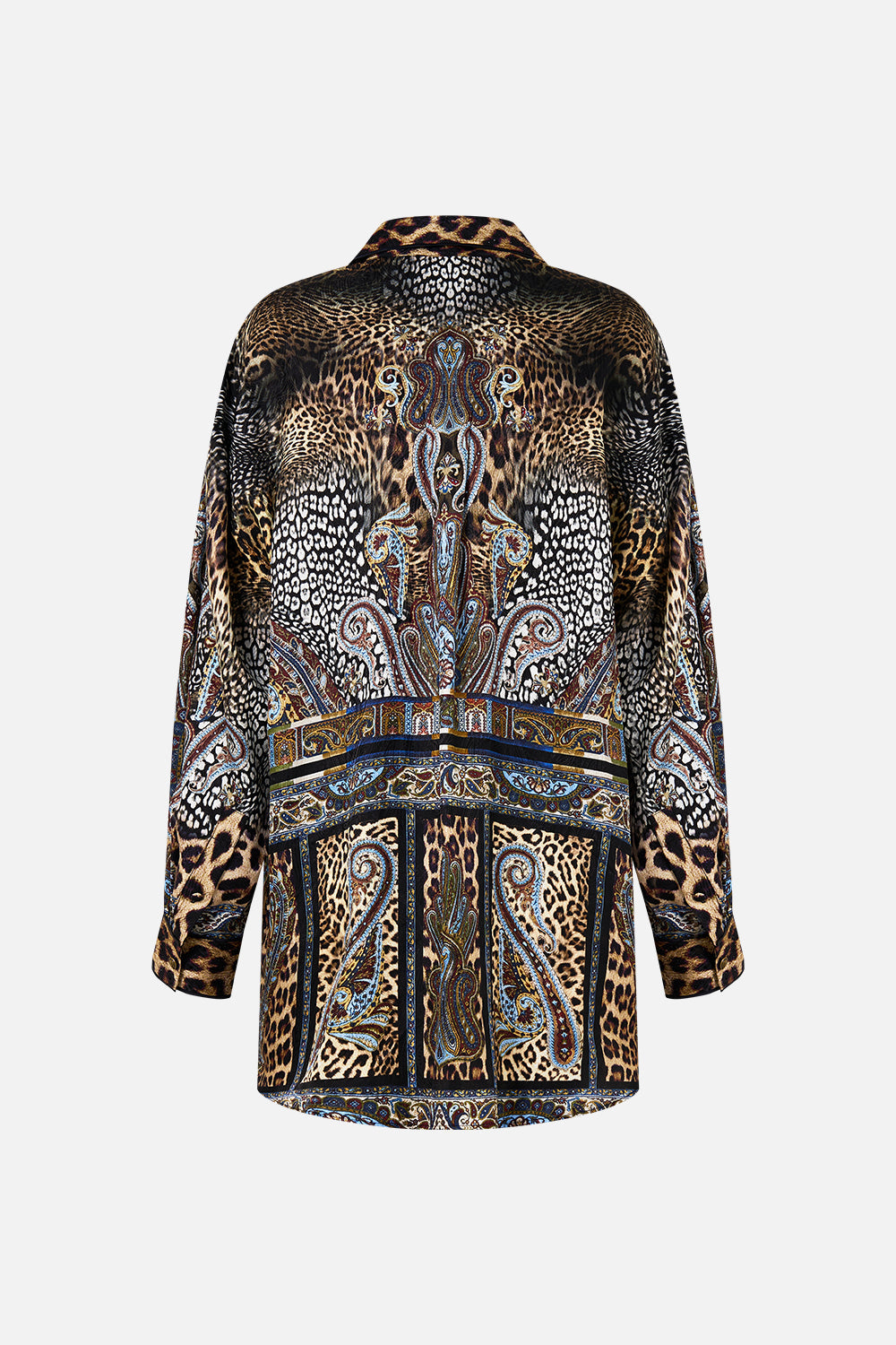 The CAMILLA BEAD STRAP GATHERED PANEL DRESS EMBROIDERED EVER AFTER in our  print.