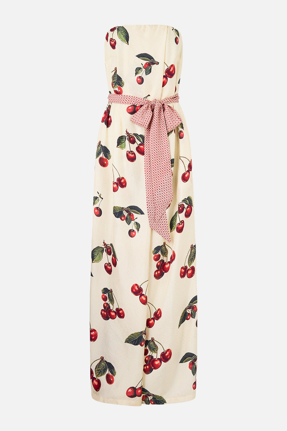 FRONT PLEAT STRAPLESS JUMPSUIT NOTES FROM THE ROAD