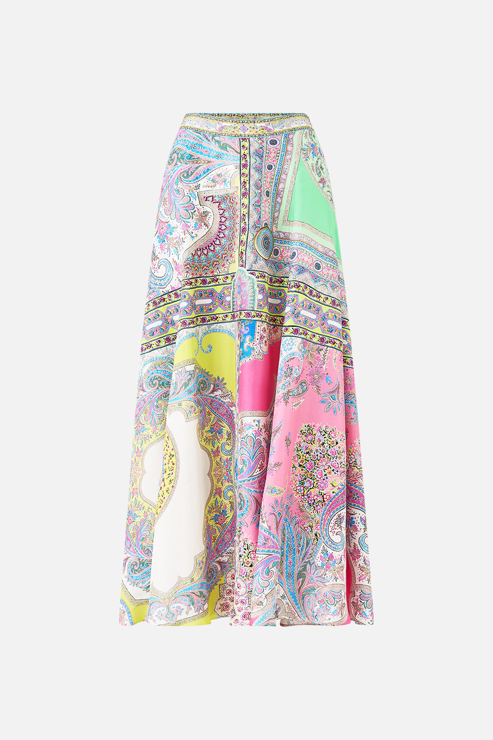 The CAMILLA GATHER NECK HARDWARE TOP SONG OF THE SOLSTICE in our SONG OF THE SOLSTICE print.