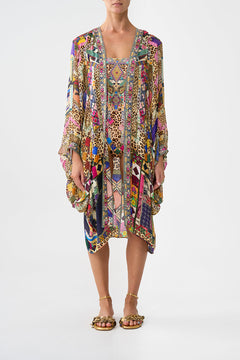 DRAMATIC SLEEVE COCOON LAYER EMBROIDERED EVER AFTER