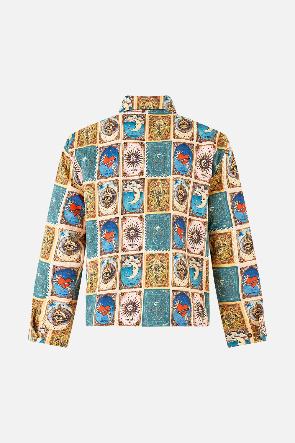 PATCHWORK CROP ZIP THROUGH JACKET HOUSE OF HOROSCOPES