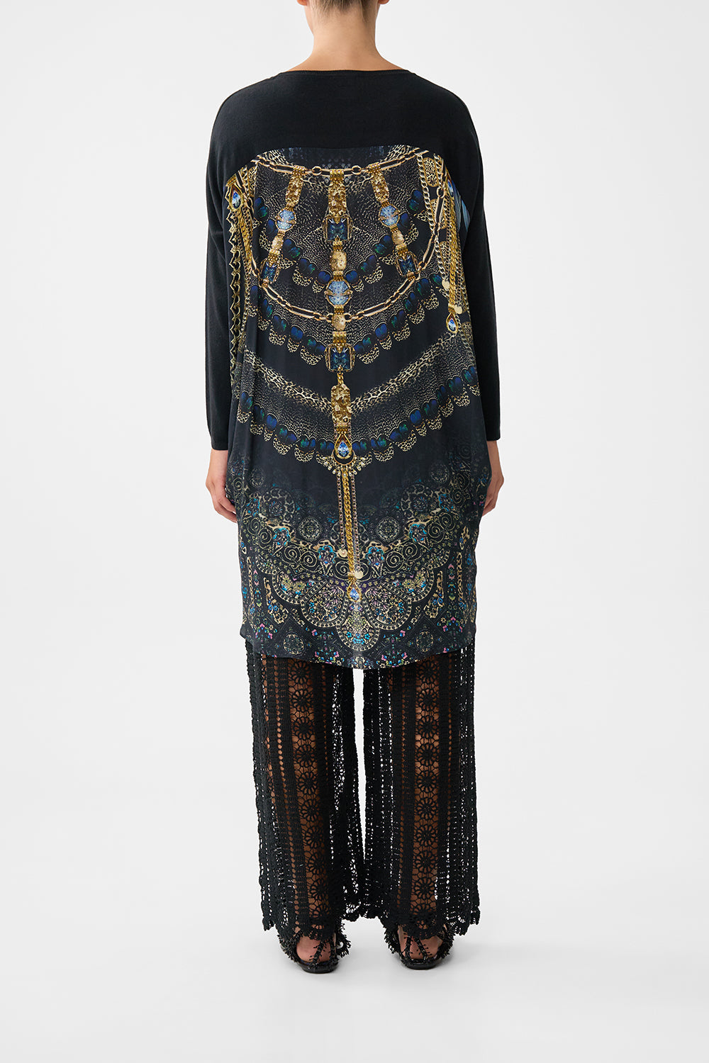 LONG SLEEVE JUMPER WITH PRINT BACK SONG OF THE SOLSTICE