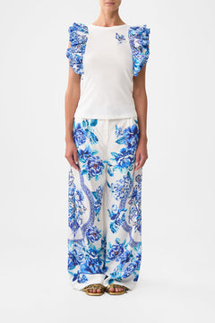 DOUBLE FRILL SLEEVE TEE A CERAMIC GARDEN