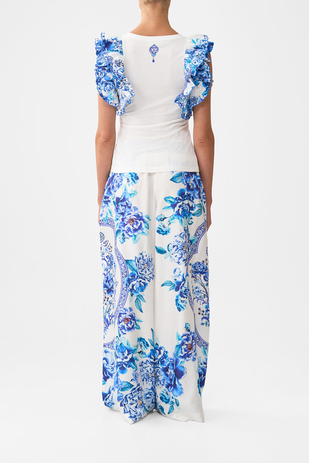 DOUBLE FRILL SLEEVE TEE A CERAMIC GARDEN