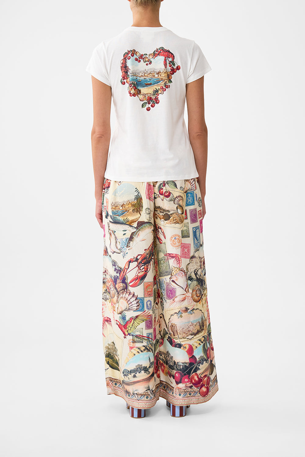 SLIM FIT ROUND NECK T-SHIRT NOTES FROM THE ROAD