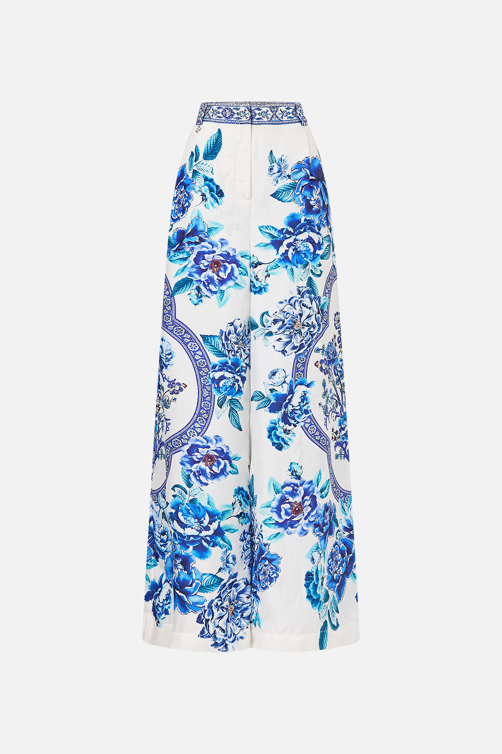 The CAMILLA HALTER TIE BACK TOP FABRIC OF TIME in our  print.