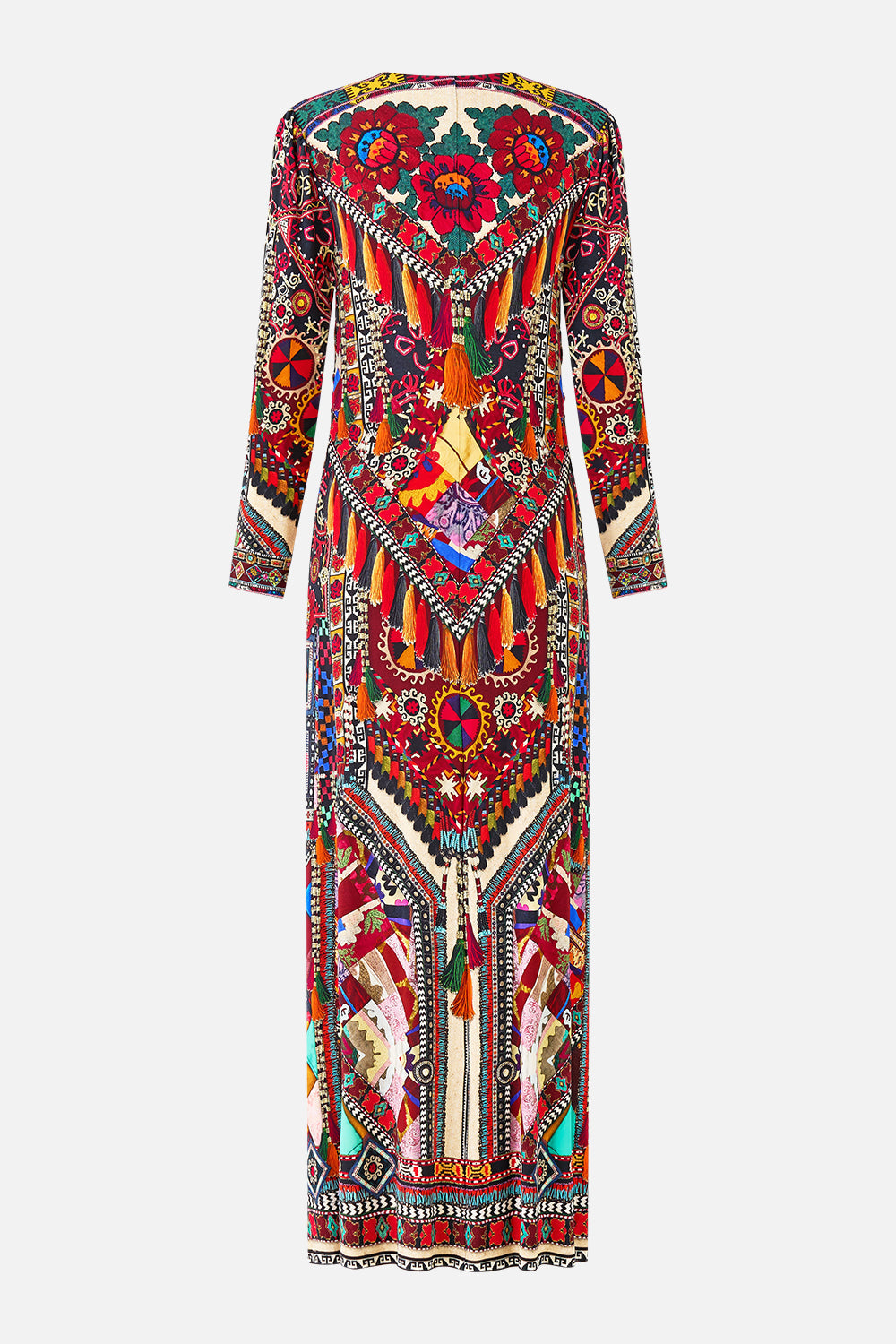 The CAMILLA LACE UP UNDERWIRE SQUARE NECK ONE PIECE FOOTSTEPS IN FOLKLORE in our  print.