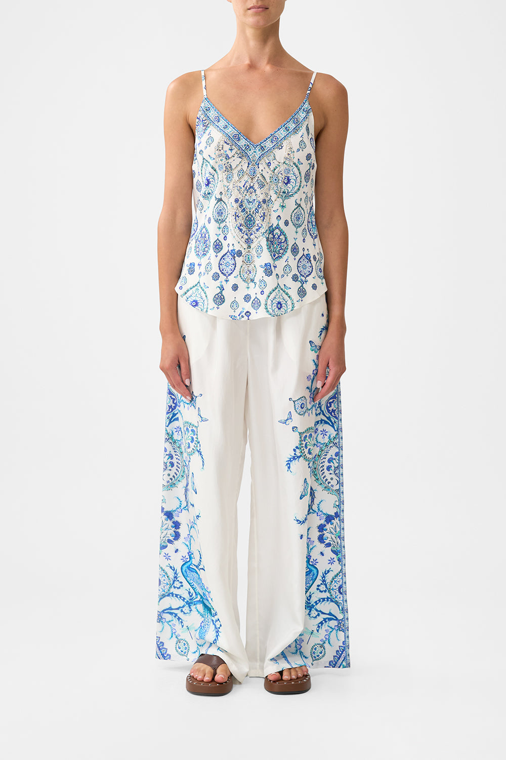 V-NECK BIAS CAMI ISNIK LULLABY