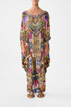 SCOOP BACK HEM DRESS EMBROIDERED EVER AFTER