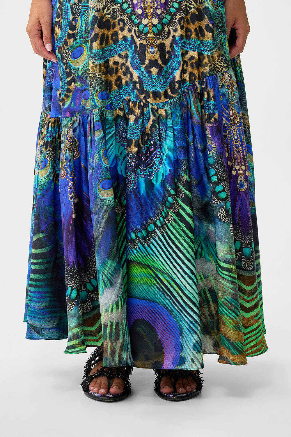 TIE ONE SHOULDER DRESS COSMIC ZOOLOGY