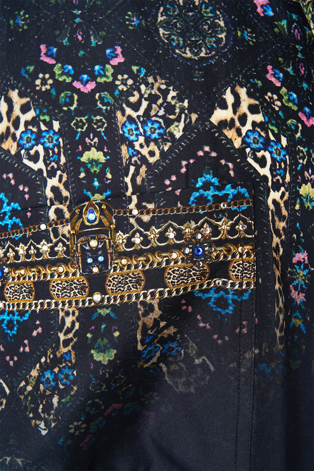 The CAMILLA STRAIGHT LEG PANT COSMIC ZOOLOGY in our COSMIC ZOOLOGY print.