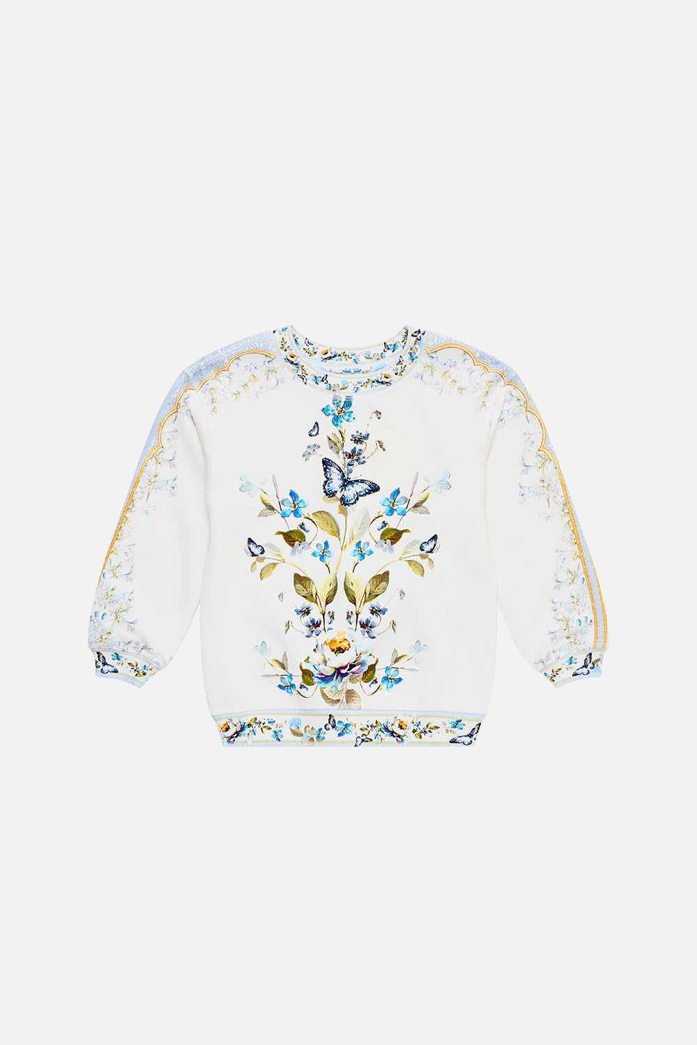 The CAMILLA WAIST TIE SHIRT DRESS WITH BUBBLE SLEEVE TALES OF TOPKAPI PALACE in our  print.