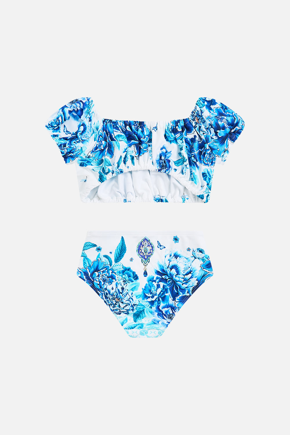 The CAMILLA A-LINE GATHERED PANEL DRESS SONG OF THE SOLSTICE in our  print.