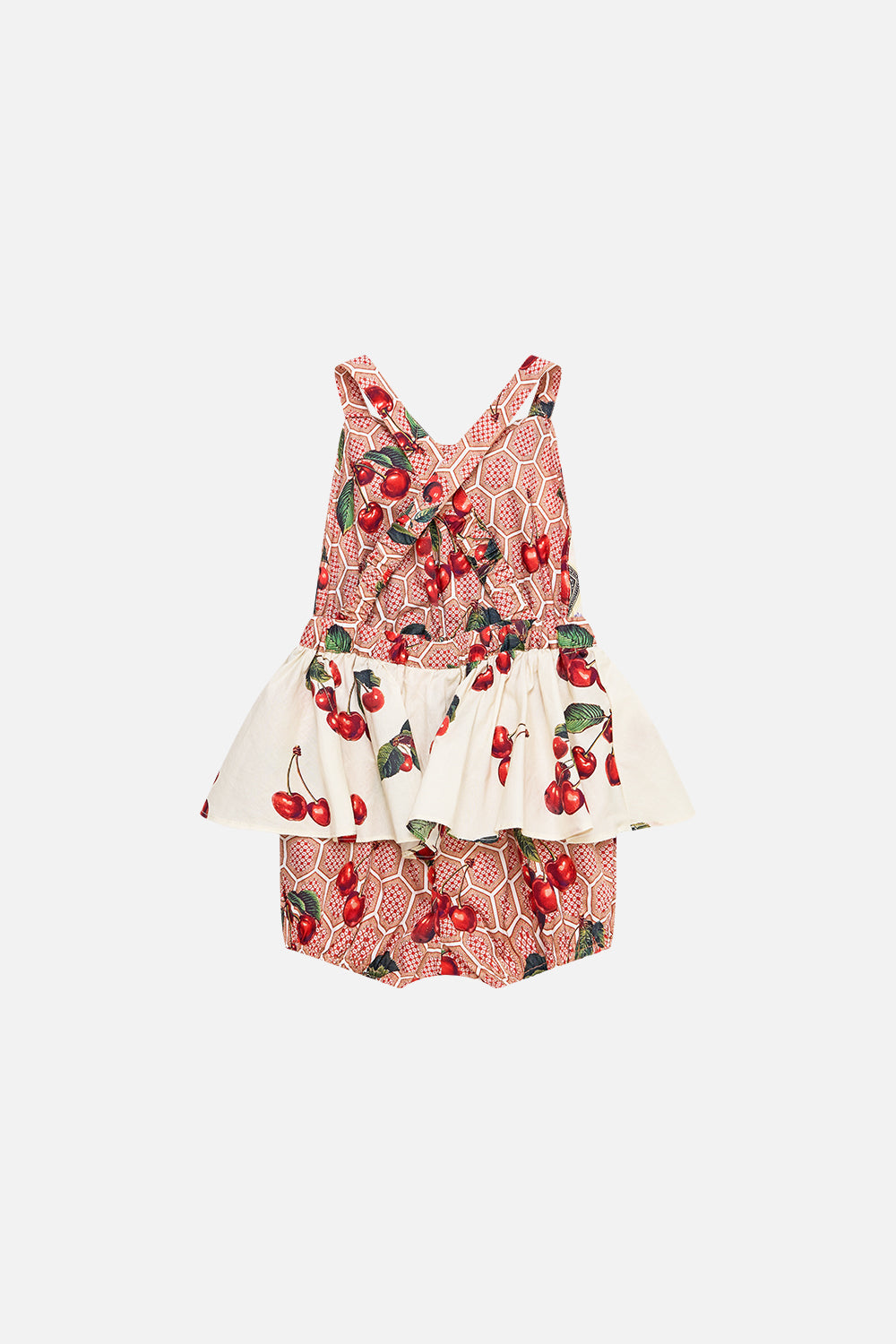 BABIES CROSS BACK JUMP DRESS WITH FRILL NECK NOTES FROM THE ROAD