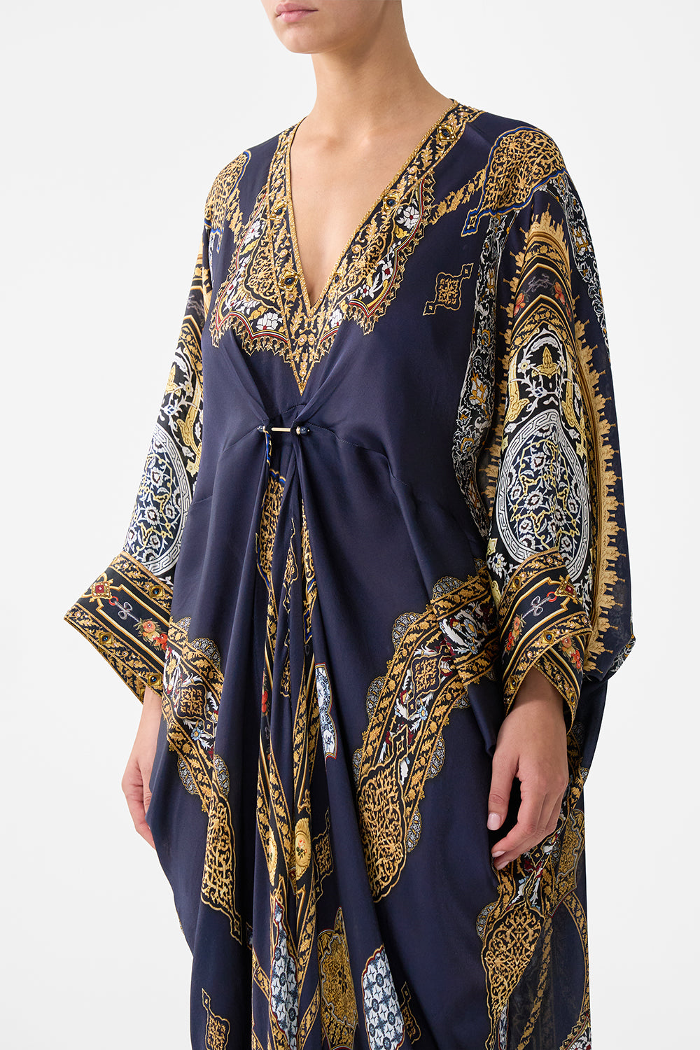 PIERCED V NECK KAFTAN THE IMPERIAL GATE