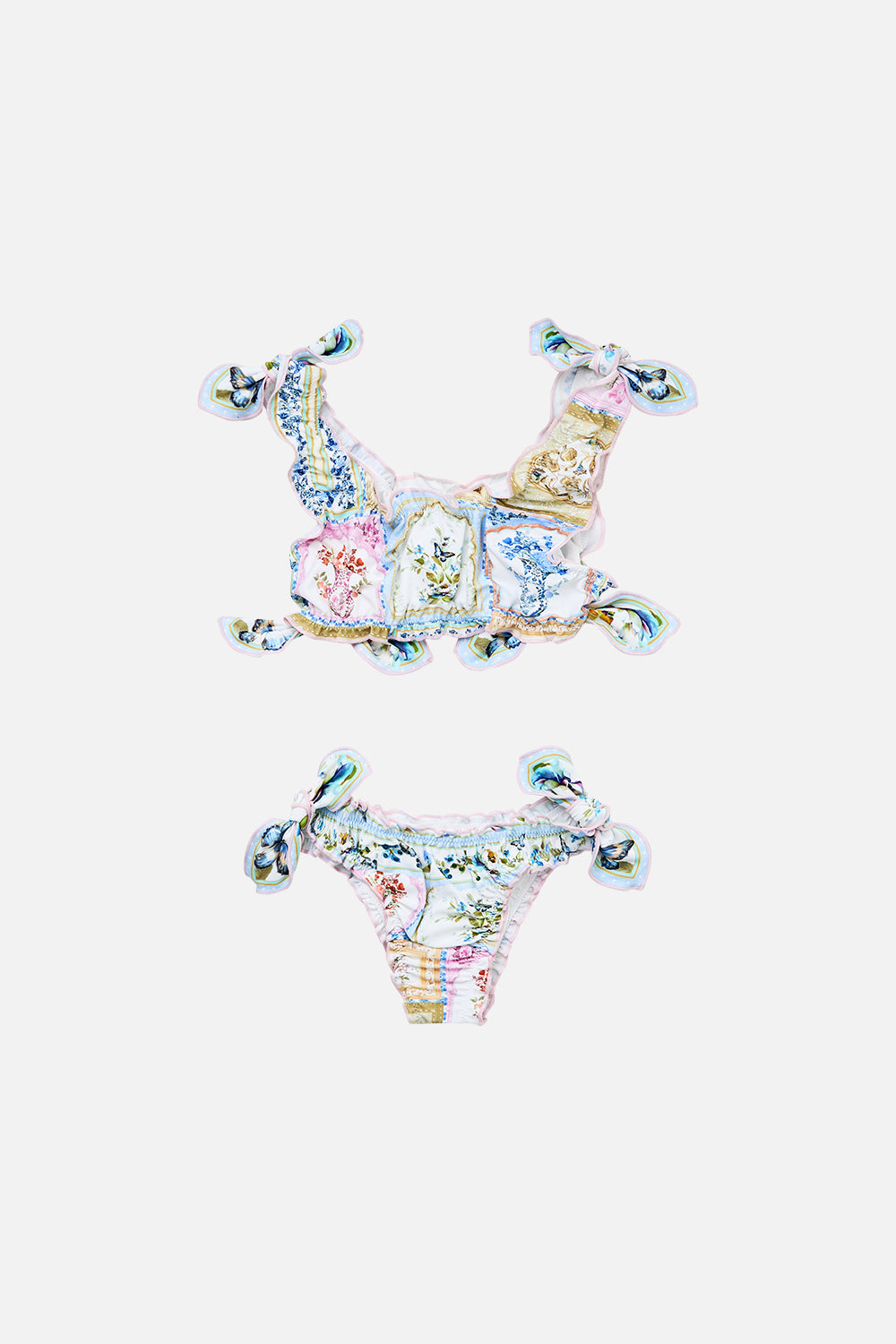 KIDS BABYLOCKED BIKINI SET WITH TIE SIDE BOTANICAL BALLADS