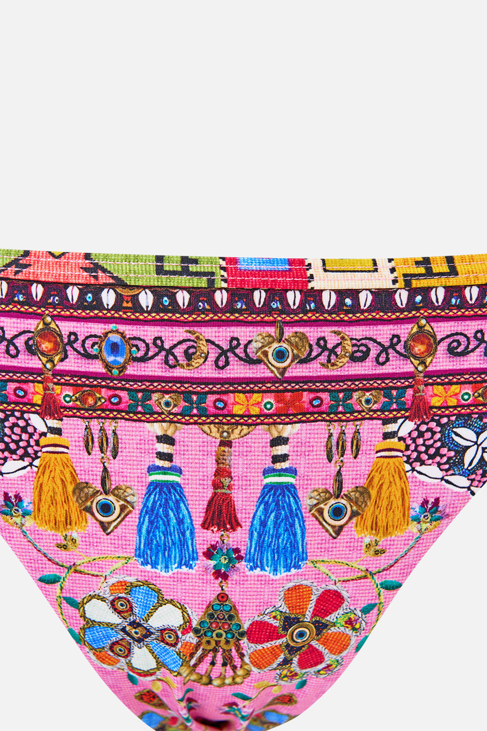 The CAMILLA CHAIN DETAIL BIAS CAMI AMULETS AND ALCHEMY in our  print.
