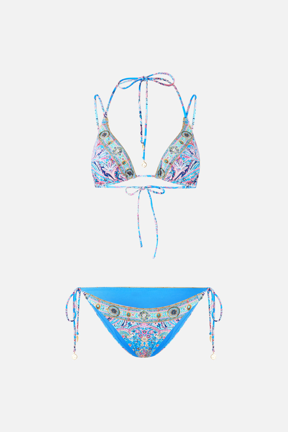 The CAMILLA PARACHUTE PANT FELINE FOLKLORE in our  print.