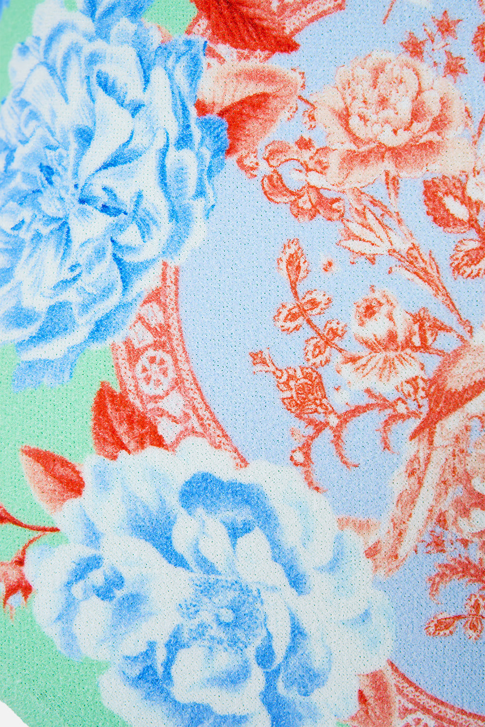 The CAMILLA BOYFRIEND JACKET WITH BOW DETAIL OTTOMAN ELEGANCE in our OTTOMAN ELEGANCE print.