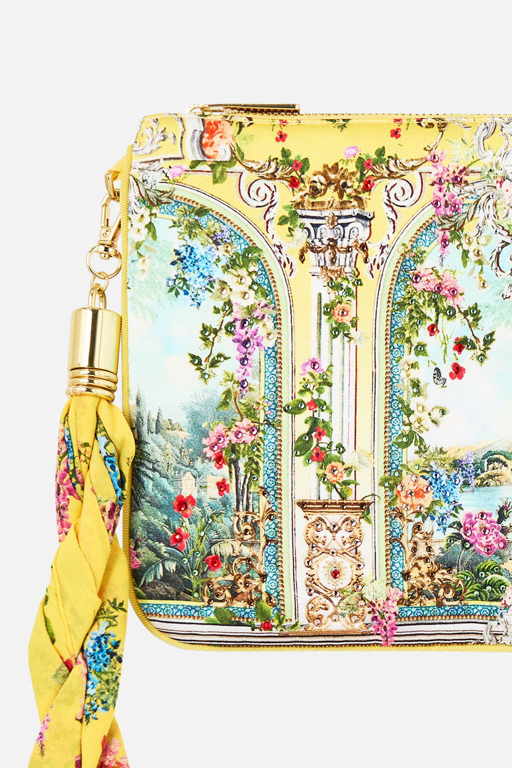 The CAMILLA CURVED COLLAR BLOUSE EAST OF ISTANBUL in our  print.