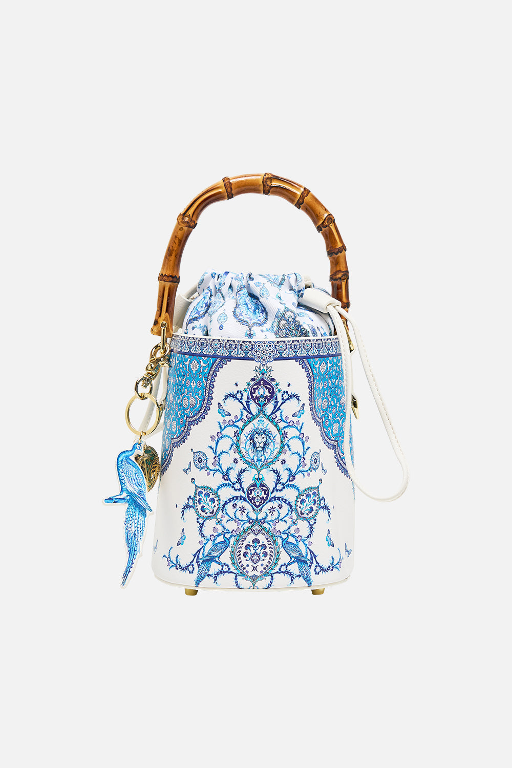 DRAWSTRING BUCKET BAG WITH KEYRING ISNIK LULLABY