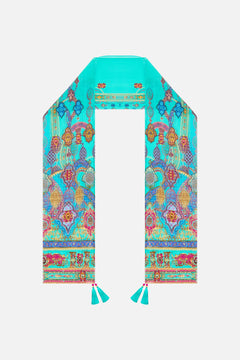 LONG SILK CRINKLE CHIFFON SCARF THE CONCUBINES CORRIDOR