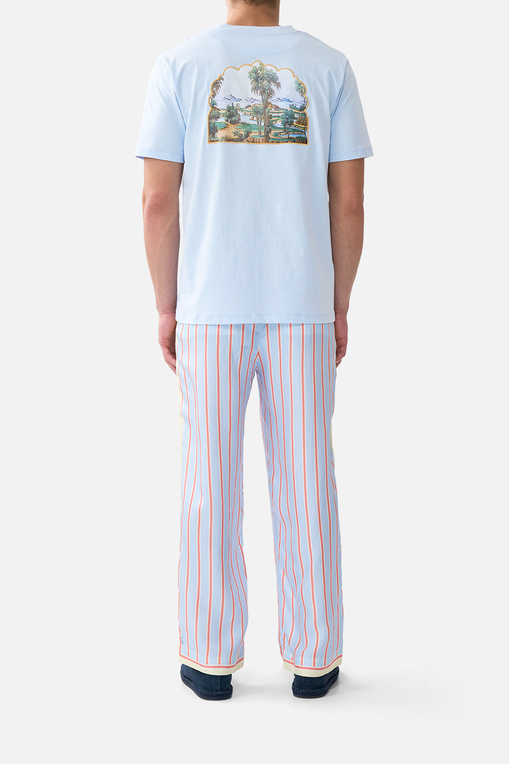 The CAMILLA V NECK FITTED TEE ISNIK LULLABY in our  print.