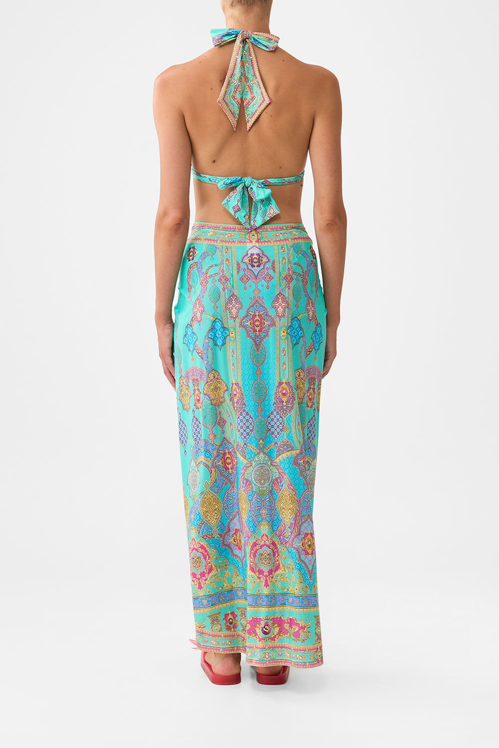 The CAMILLA DROP SLEEVE PANELLED JACKET IF THESE TILES COULD TALK in our  print.