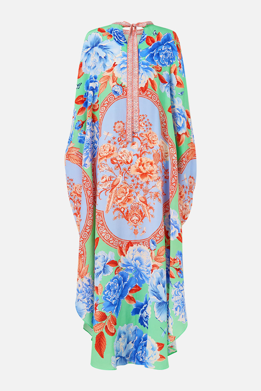 HIGH COLLAR KAFTAN WITH TIE TOPKAPI POP