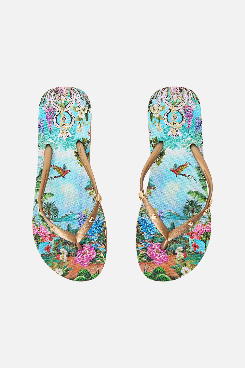 The CAMILLA DROP SHOULDER STRAP KAFTAN PATCHWORK PANORAMA in our  print.