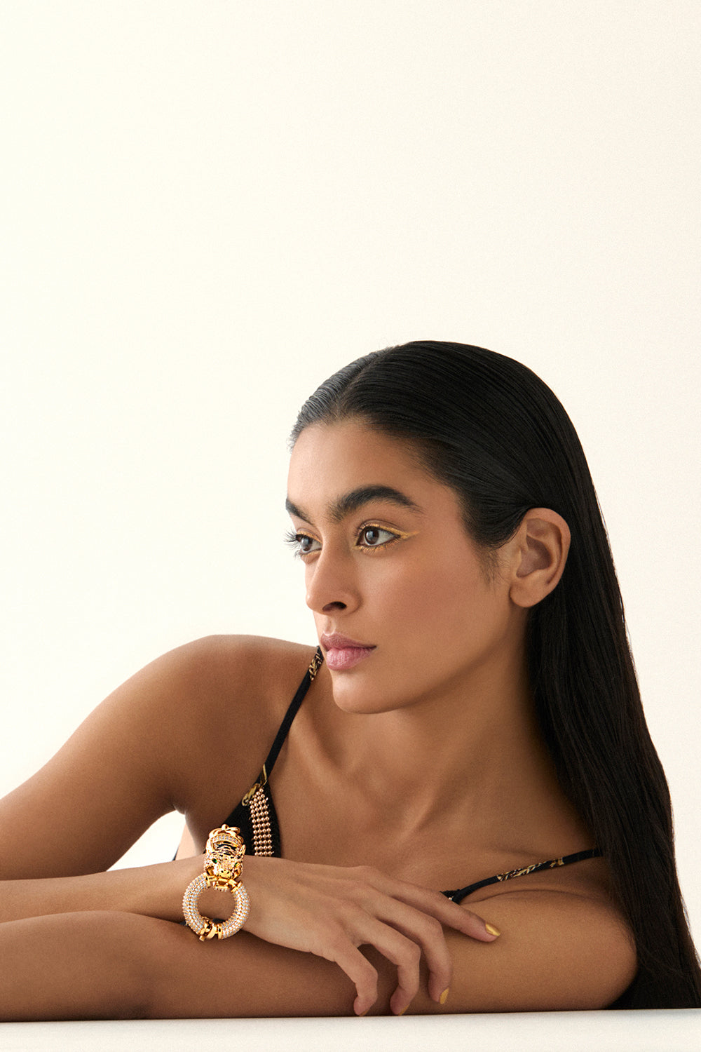 FIERCE FOLKLORE CHAIN BRACELET GOLD