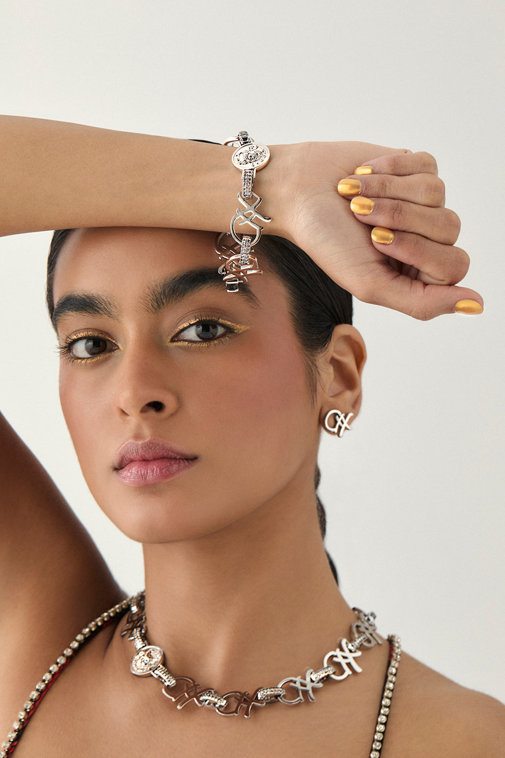 FIERCE FOLKLORE STUD EARRINGS SILVER