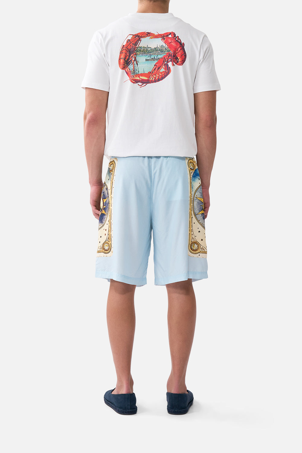 BAGGY LONG WALK SHORT WITH ELASTIC WAIST HOUSE OF HOROSCOPES