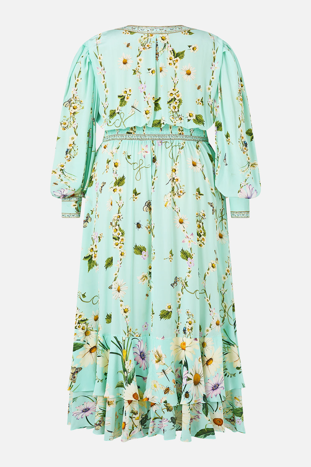 LONG BUTTON FRONT DRESS FLORAL FREEFALL