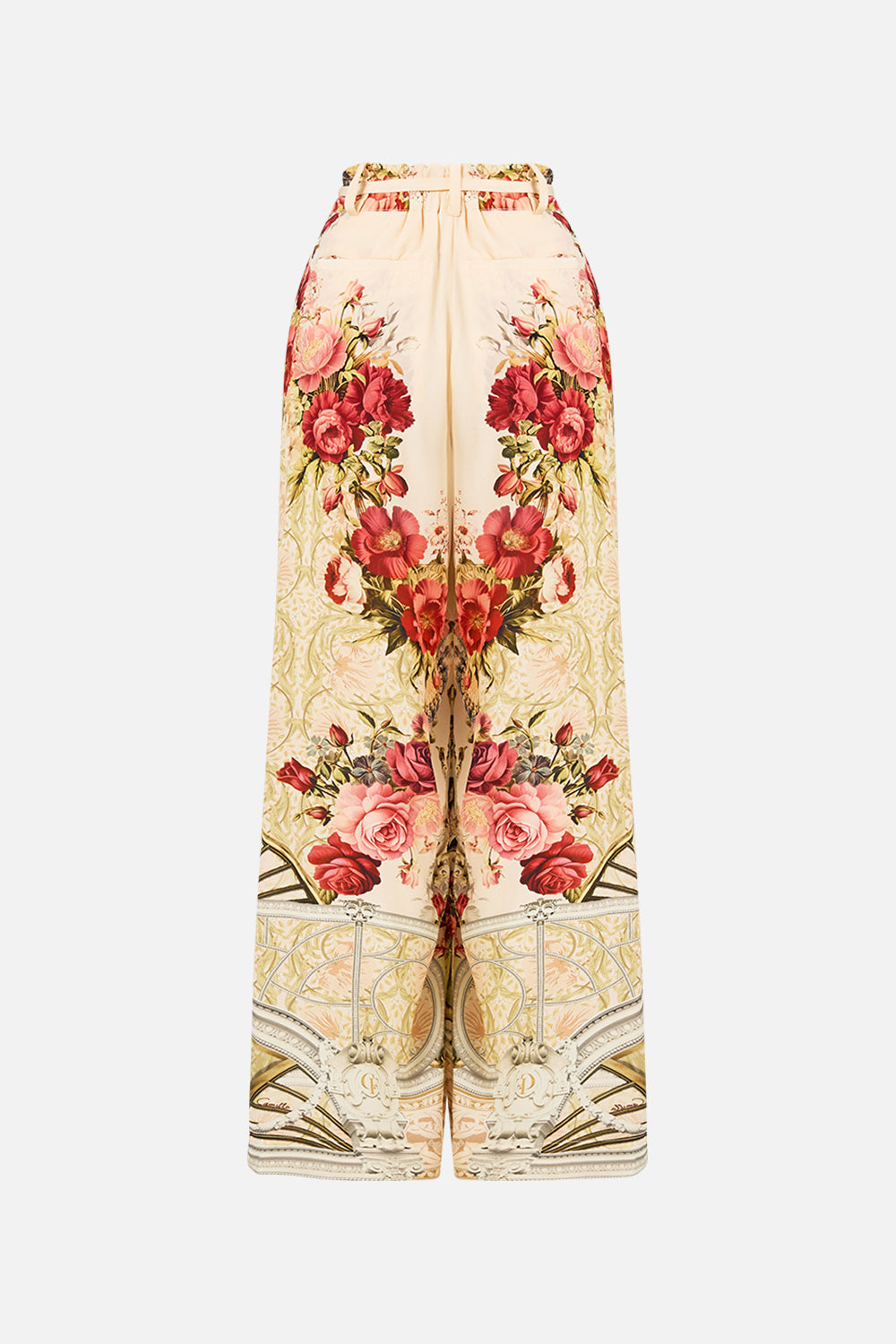 The CAMILLA HALTERNECK JUMPSUIT WITH TIE NECK ISNIK LULLABY in our  print.