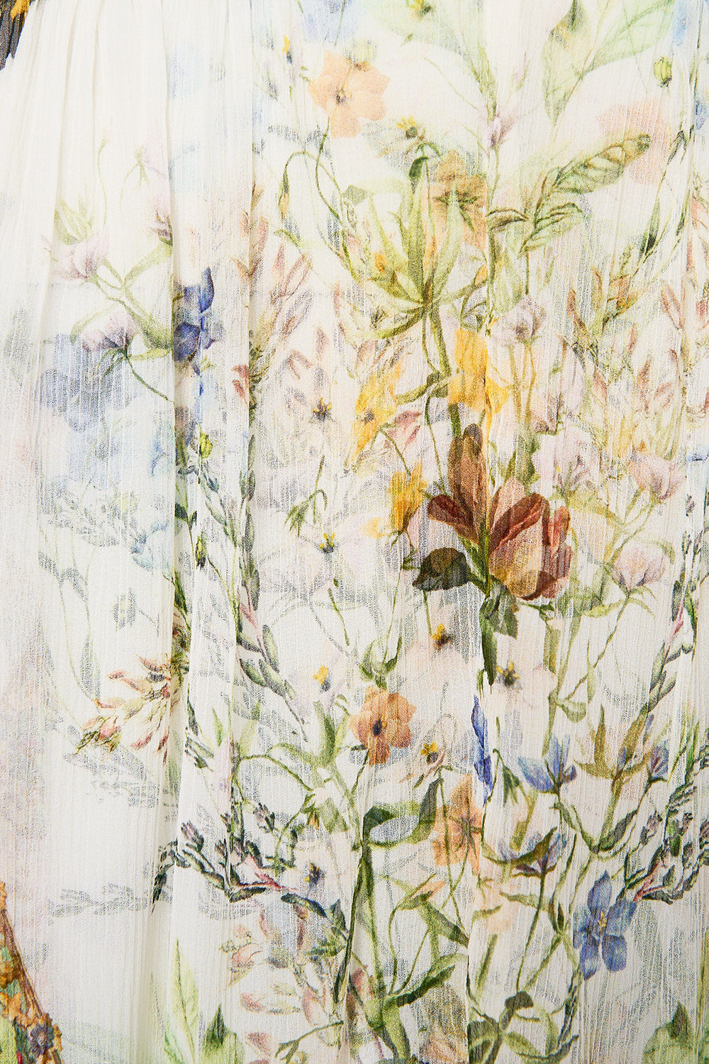 The CAMILLA RELAXED PLACKET DETAIL SHIRT MARBLE HEAVEN in our  print.