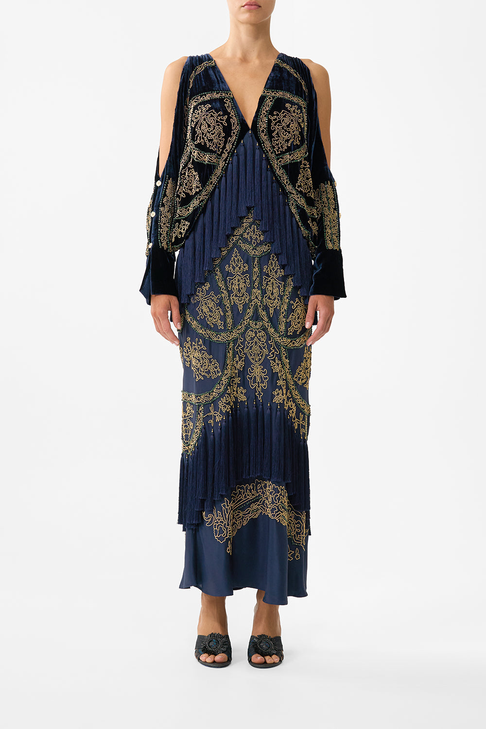 The CAMILLA LEGGINGS OTTOMAN ELEGANCE in our  print.