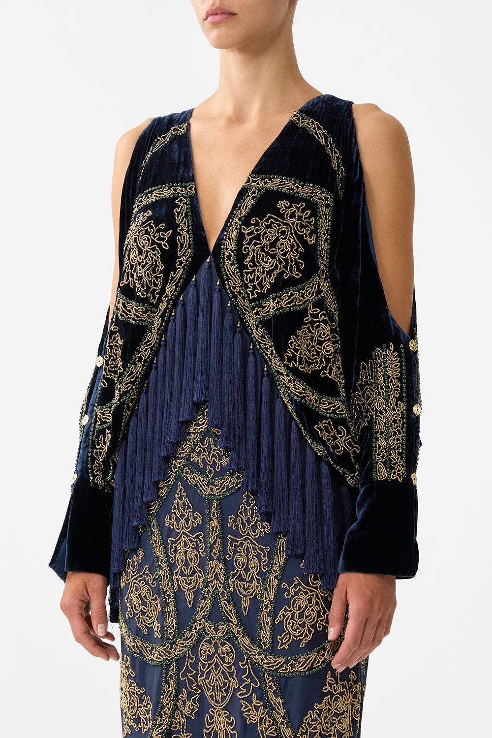 The CAMILLA LEGGINGS OTTOMAN ELEGANCE in our  print.