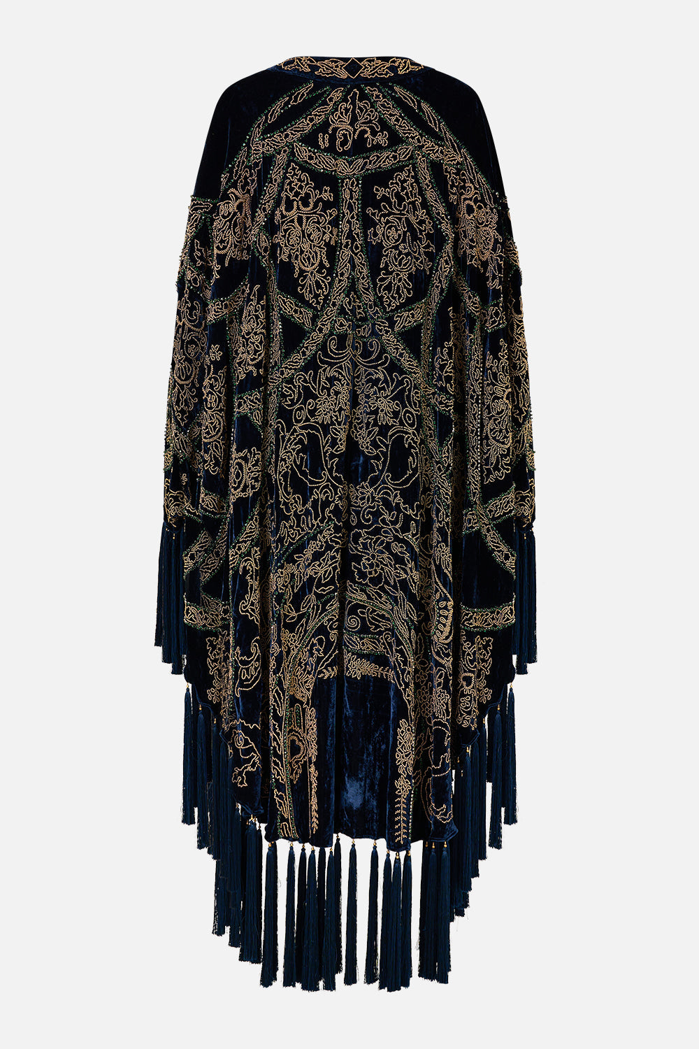 The CAMILLA SHIRRED WAIST PANT CONCUBINES, SULTANS & COURTIERS in our  print.